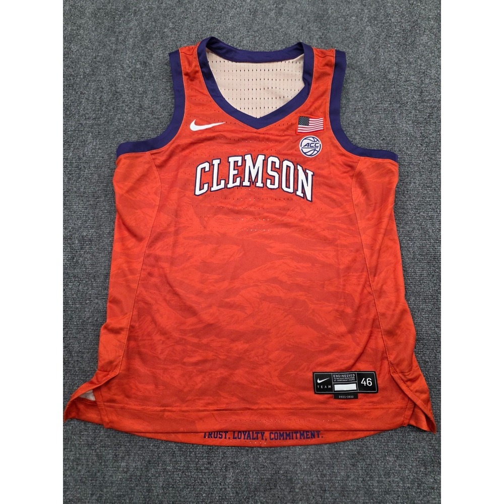 Nike Clemson Tigers Team Issued Basketball Jersey 2012-2022 Size 46 (Large)